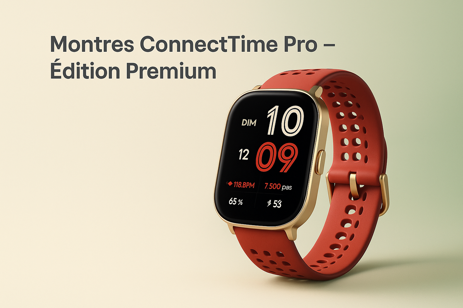 Montres ConnectTime Pro – Style, Santé & Performance