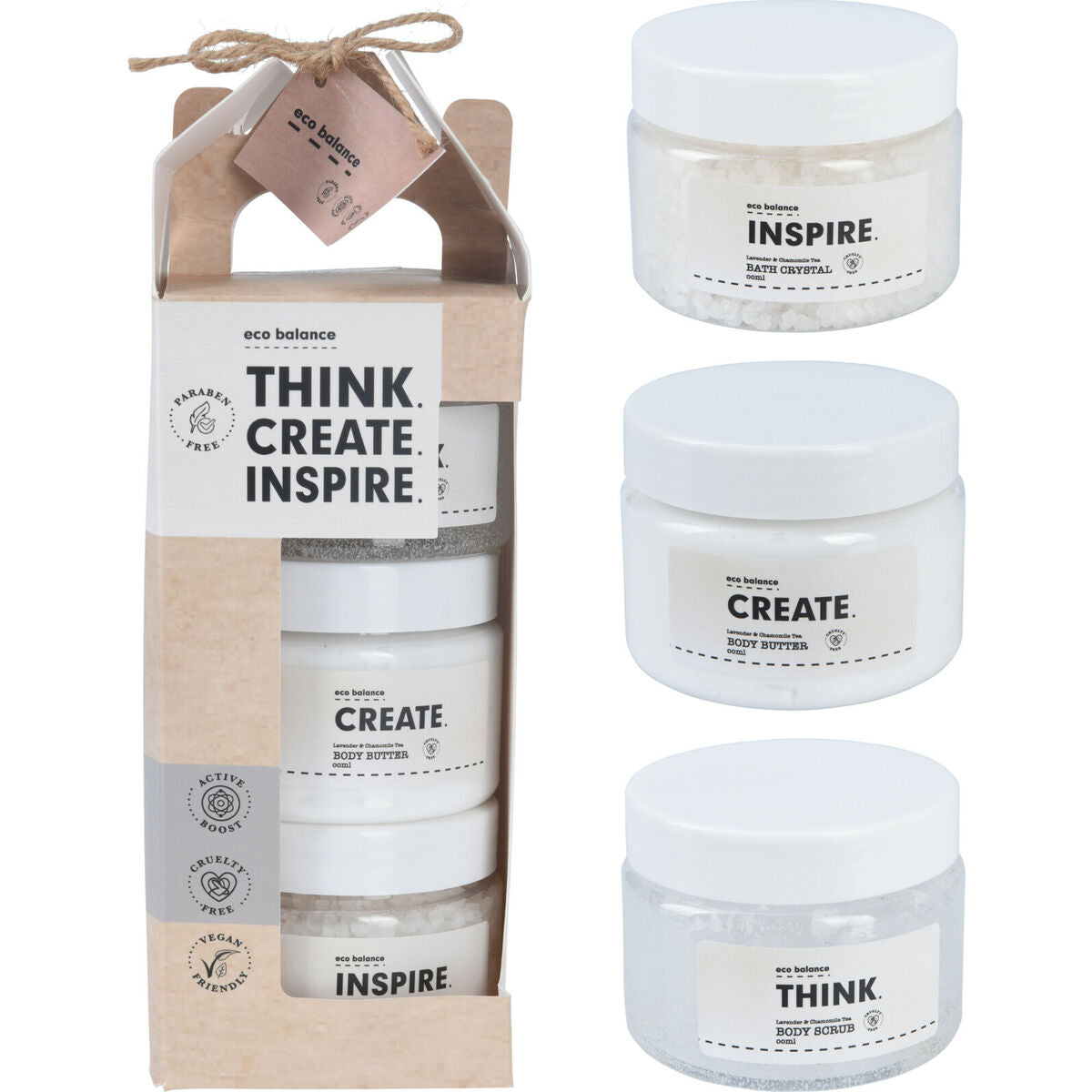 Coffret Soin Corporel Écologique 3 Pièces - Bath Set Eco Balance