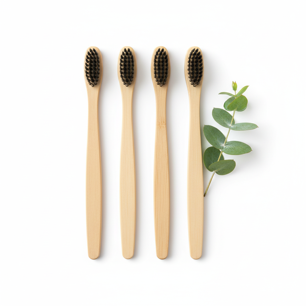 Pack Familial - 4 Brosses à Dents Bambou